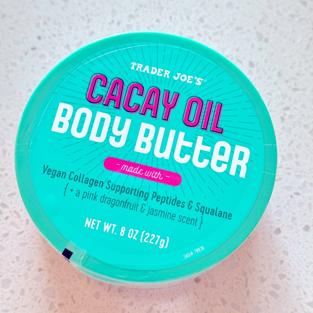 New unused Trader Joe’s Cacay Oil Body Butter